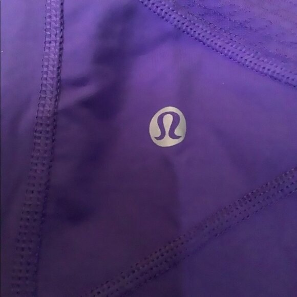 045 - LULULEMON Pace Rival Crop Iris Flower Floral - Picture 7 of 8